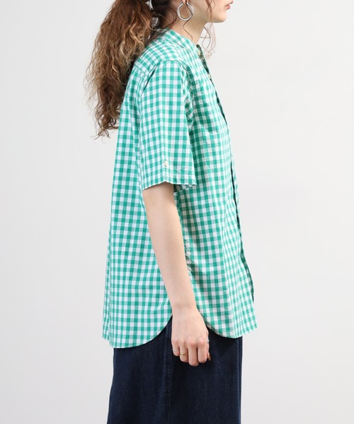 SO（エスオー）の「シャツ 半端袖（シャツ/ブラウス・レディース・ブルー系その他/グリーン系その他/キャメル・F）」の7枚目の写真