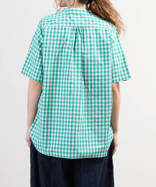 SO（エスオー）の「シャツ 半端袖（シャツ/ブラウス・レディース・ブルー系その他/グリーン系その他/キャメル・F）」の8枚目の写真