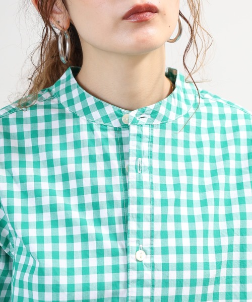 SO（エスオー）の「シャツ 半端袖（シャツ/ブラウス・レディース・ブルー系その他/グリーン系その他/キャメル・F）」の9枚目の写真