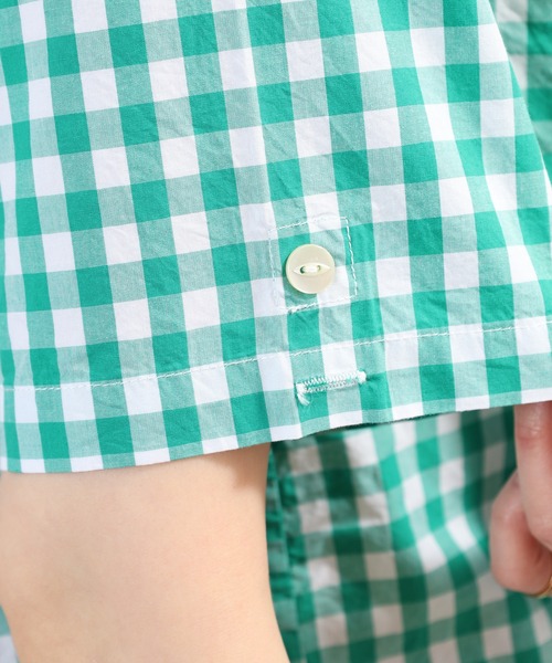 SO（エスオー）の「シャツ 半端袖（シャツ/ブラウス・レディース・ブルー系その他/グリーン系その他/キャメル・F）」の11枚目の写真