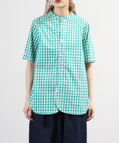 SO（エスオー）の「シャツ 半端袖（シャツ/ブラウス・レディース・ブルー系その他/グリーン系その他/キャメル・F）」の6枚目の写真