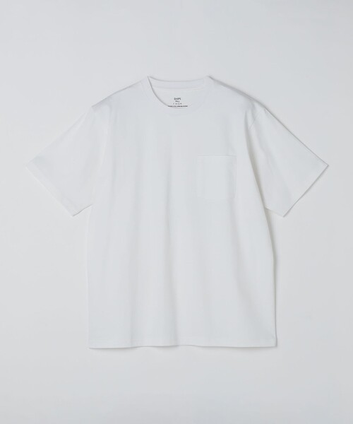 SHIPS Colors(シップス カラーズ)の「SHIPS Colors:〈抗菌防臭・接触冷感・UVカット〉シルケット コットン クルーネック T◇(Tシャツ/カットソー・メンズ・ライトホワイト/ベージュ/ネイビー/ブラック/グレー・X-LARGE/LARGE/MEDIUM/SMALL)」の6枚目の写真