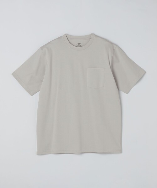 SHIPS Colors(シップス カラーズ)の「SHIPS Colors:〈抗菌防臭・接触冷感・UVカット〉シルケット コットン クルーネック T◇(Tシャツ/カットソー・メンズ・ライトホワイト/ベージュ/ネイビー/ブラック/グレー・X-LARGE/LARGE/MEDIUM/SMALL)」の11枚目の写真