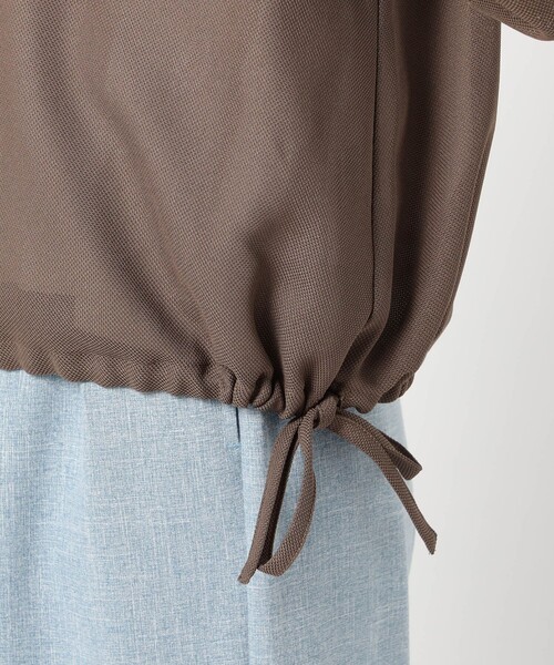 Grand PARK（グランドパーク）の「メッシュ ノｰカラーブルゾン（その他アウター・レディース・ホワイト/カーキ/ブラック・FREE）」の11枚目の写真