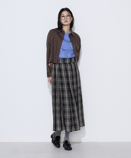 COMME CA（コムサ）の「スーピマコットンポンチ プルオーバー（Tシャツ/カットソー・レディース・ブラウン/ホワイト・9号/11号）」の6枚目の写真