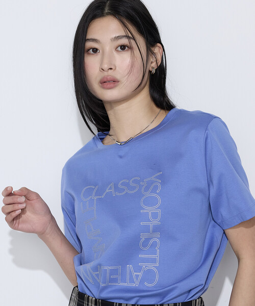 COMME CA（コムサ）の「スーピマコットンポンチ プルオーバー（Tシャツ/カットソー・レディース・ブラウン/ホワイト・9号/11号）」の9枚目の写真