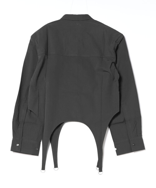 Knuth Marf（クヌースマーフ）の「Knuth Marf design overshirt（シャツ/ブラウス・レディース・グリーン/ホワイト・FREE）」の3枚目の写真