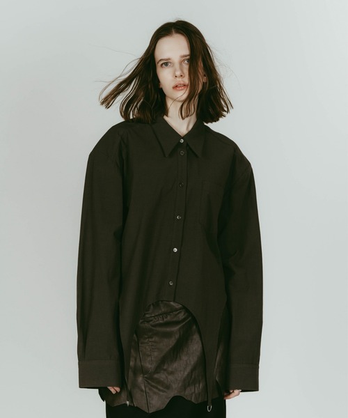 Knuth Marf（クヌースマーフ）の「Knuth Marf design overshirt（シャツ/ブラウス・レディース・グリーン/ホワイト・FREE）」の17枚目の写真
