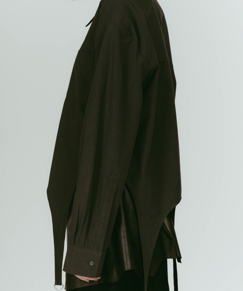 Knuth Marf（クヌースマーフ）の「Knuth Marf design overshirt（シャツ/ブラウス・レディース・グリーン/ホワイト・FREE）」の19枚目の写真