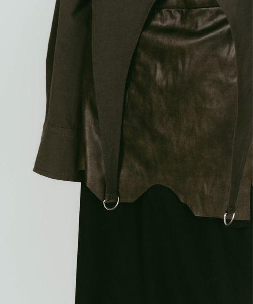 Knuth Marf（クヌースマーフ）の「Knuth Marf design overshirt（シャツ/ブラウス・レディース・グリーン/ホワイト・FREE）」の11枚目の写真