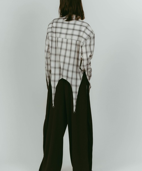 Knuth Marf（クヌースマーフ）の「Knuth Marf design overshirt（シャツ/ブラウス・レディース・グリーン/ホワイト・FREE）」の14枚目の写真