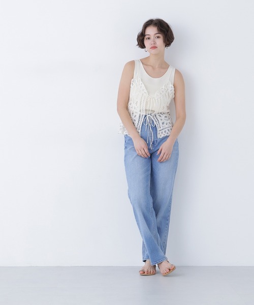 N.（N. Natural Beauty Basic）（エヌエヌナチュラルビューティーベーシック）の「【Healthy DENIM】ハイライズストレートデニムパンツ（デニムパンツ・レディース・ブルー系その他3/ブルー・MEDIUM/SMALL）」の17枚目の写真