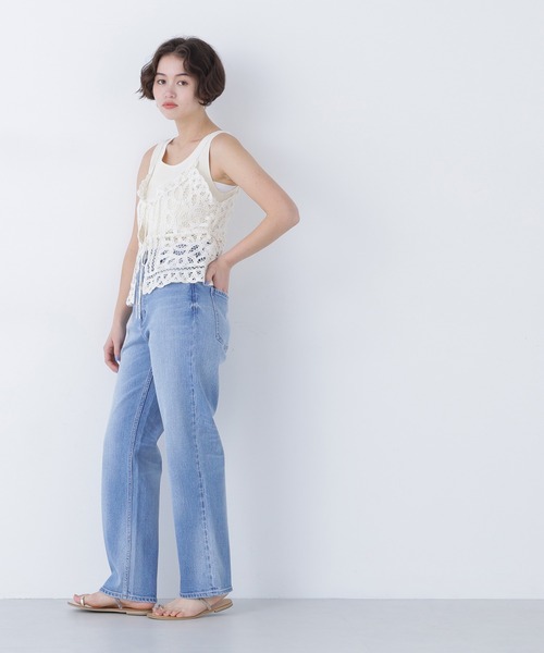 N.（N. Natural Beauty Basic）（エヌエヌナチュラルビューティーベーシック）の「【Healthy DENIM】ハイライズストレートデニムパンツ（デニムパンツ・レディース・ブルー系その他3/ブルー・MEDIUM/SMALL）」の19枚目の写真