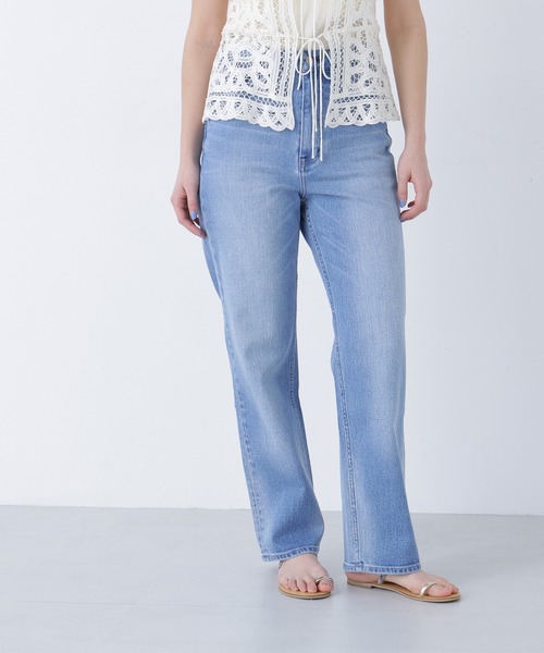 N.（N. Natural Beauty Basic）（エヌエヌナチュラルビューティーベーシック）の「【Healthy DENIM】ハイライズストレートデニムパンツ（デニムパンツ・レディース・ブルー系その他3/ブルー・MEDIUM/SMALL）」の20枚目の写真