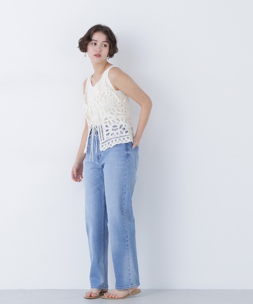 N.（N. Natural Beauty Basic）（エヌエヌナチュラルビューティーベーシック）の「【Healthy DENIM】ハイライズストレートデニムパンツ（デニムパンツ・レディース・ブルー系その他3/ブルー・MEDIUM/SMALL）」の21枚目の写真