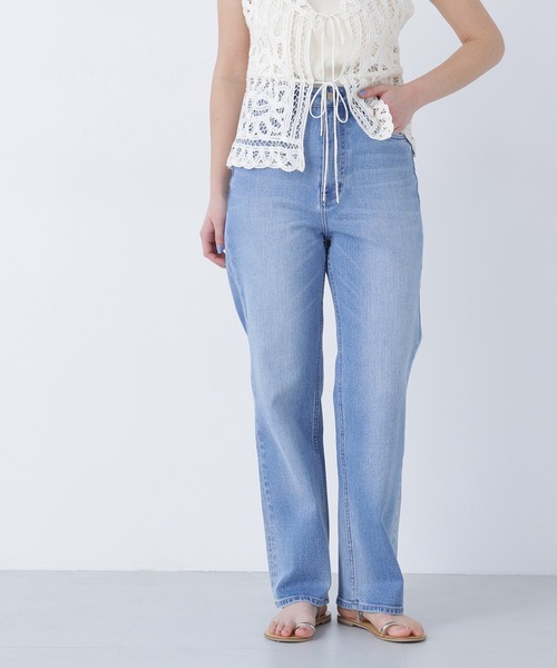 N.（N. Natural Beauty Basic）（エヌエヌナチュラルビューティーベーシック）の「【Healthy DENIM】ハイライズストレートデニムパンツ（デニムパンツ・レディース・ブルー系その他3/ブルー・MEDIUM/SMALL）」の22枚目の写真