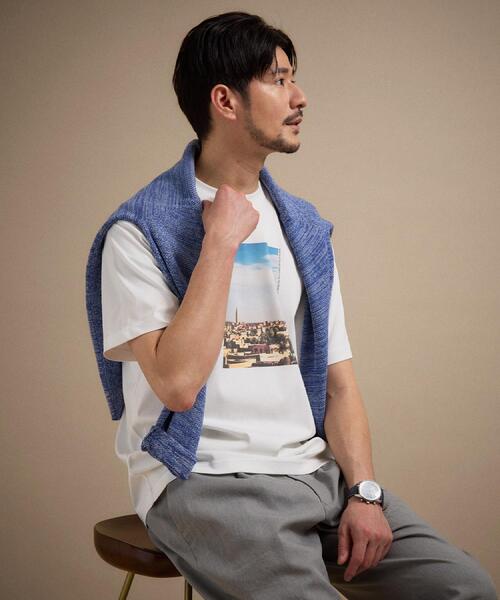TAKEO KIKUCHI(タケオキクチ)の「マラケシュ フォト Tシャツ(Tシャツ/カットソー・メンズ・ホワイト系4/ホワイト/ホワイト系5・04/02/03)」の2枚目の写真