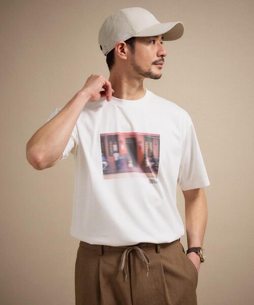 TAKEO KIKUCHI(タケオキクチ)の「マラケシュ フォト Tシャツ(Tシャツ/カットソー・メンズ・ホワイト系4/ホワイト/ホワイト系5・04/02/03)」の3枚目の写真