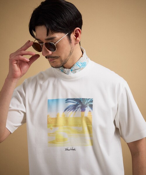 TAKEO KIKUCHI(タケオキクチ)の「マラケシュ フォト Tシャツ(Tシャツ/カットソー・メンズ・ホワイト系4/ホワイト/ホワイト系5・04/02/03)」の6枚目の写真