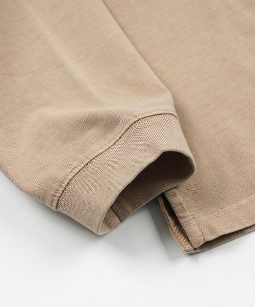FRIZMWORKS（フリズムワークス）の「PIGMENT POCKET LONG SLEEVE TEE _ BEIGE（Tシャツ/カットソー・メンズ・その他・SMALL/MEDIUM/LARGE/X-LARGE）」の5枚目の写真