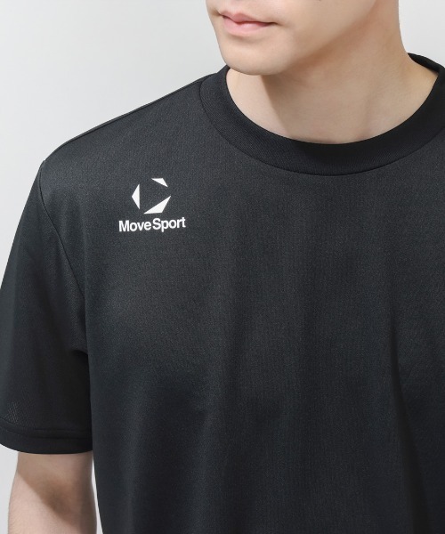 MoveSport（ムーブスポーツ）の「ムーブスポーツ  ワンポイントポロシャツ（Tシャツ/カットソー・メンズ・ホワイト/ブラック/ネイビー・M/L/LL/3L）」の5枚目の写真