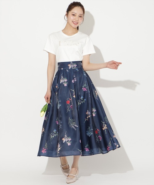 WILLSELECTION(ウィルセレクション)の「ボタニカルフラワーシアータックスカート(スカート・レディース・ネイビー/ミント/ホワイト・FREE)」の20枚目の写真