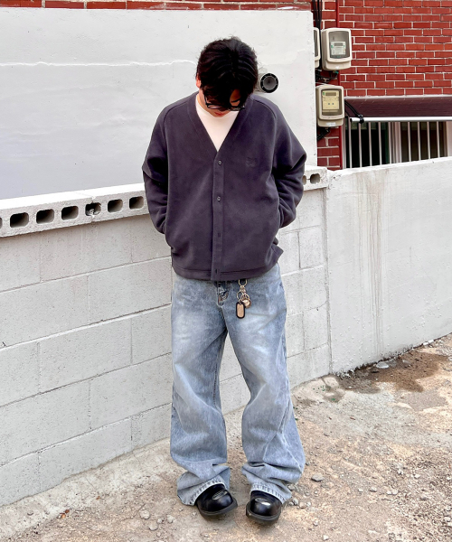JUAN HOMME（ジュアンオム）の「リファインドワイドデニムパンツ（ビンテージダストブルー）（デニムパンツ・メンズ・その他・SMALL/MEDIUM/LARGE）」の8枚目の写真