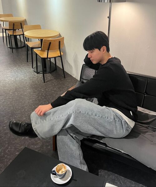JUAN HOMME（ジュアンオム）の「リファインドワイドデニムパンツ（ビンテージダストブルー）（デニムパンツ・メンズ・その他・SMALL/MEDIUM/LARGE）」の16枚目の写真