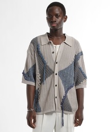 HARE（ハレ）の「ハイショクステッチニットシャツ(HARE)（ニット/セーター）」