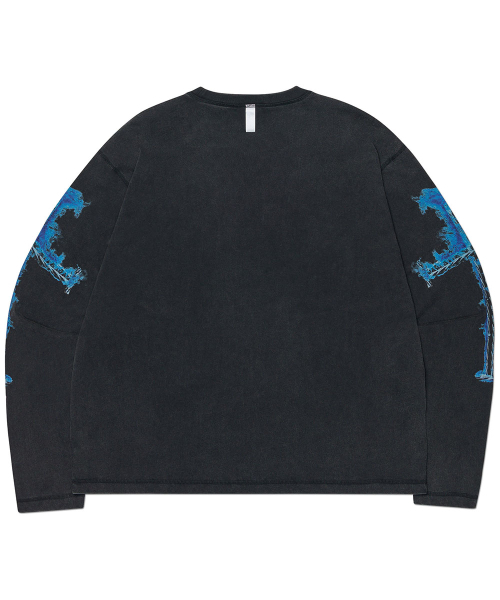 NOMANUAL(NOMANUAL)の「ARC CORE LONG SLEEVE TEE - WASHED BLACK(Tシャツ/カットソー・レディース・その他・LARGE/MEDIUM/X-LARGE/SMALL)」の5枚目の写真