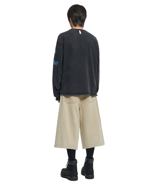 NOMANUAL(NOMANUAL)の「ARC CORE LONG SLEEVE TEE - WASHED BLACK(Tシャツ/カットソー・レディース・その他・LARGE/MEDIUM/X-LARGE/SMALL)」の3枚目の写真