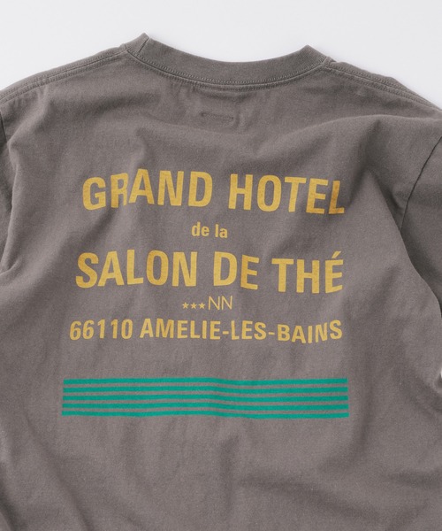 TRICOMER(トリコメル)の「【 TRICOMER / トリコメル 】 GRAND HOTEL de la SALON DE THE / グランドホテル デ ラ サロン スタッフTシャツ(Tシャツ/カットソー・レディース・ホワイト/グレー・FREE)」の13枚目の写真