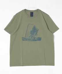 Nudie Jeans/ヌーディージーンズ Roy / プリントTシャツ / Shop-Chop / Green