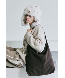 BER DE NOIR（ベールドノワール）の「ノーブルスエードショルダーバッグ（ダークブラウン）（ショルダーバッグ）」