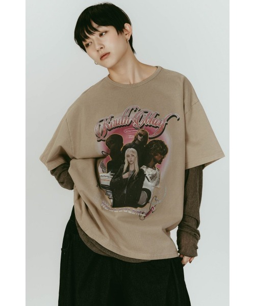 Knuth Marf(クヌースマーフ)の「AI future layered t-shirt(unisex)(Tシャツ/カットソー・レディース・ブラック/グレー/ベージュ・FREE)」の3枚目の写真