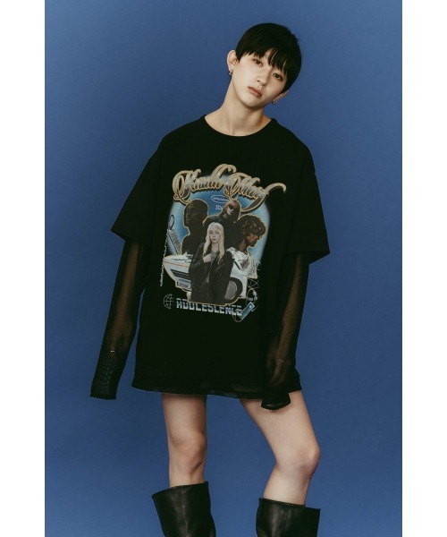 Knuth Marf(クヌースマーフ)の「AI future layered t-shirt(unisex)(Tシャツ/カットソー・レディース・ブラック/グレー/ベージュ・FREE)」の2枚目の写真