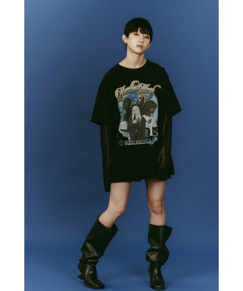 Knuth Marf(クヌースマーフ)の「AI future layered t-shirt(unisex)(Tシャツ/カットソー・レディース・ブラック/グレー/ベージュ・FREE)」の5枚目の写真