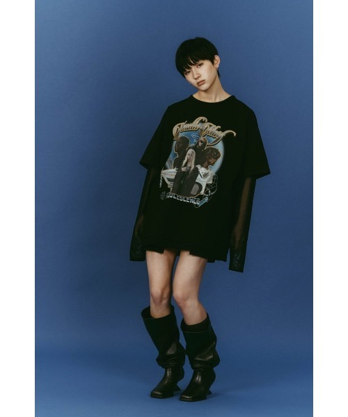 Knuth Marf(クヌースマーフ)の「AI future layered t-shirt(unisex)(Tシャツ/カットソー・レディース・ブラック/グレー/ベージュ・FREE)」の6枚目の写真