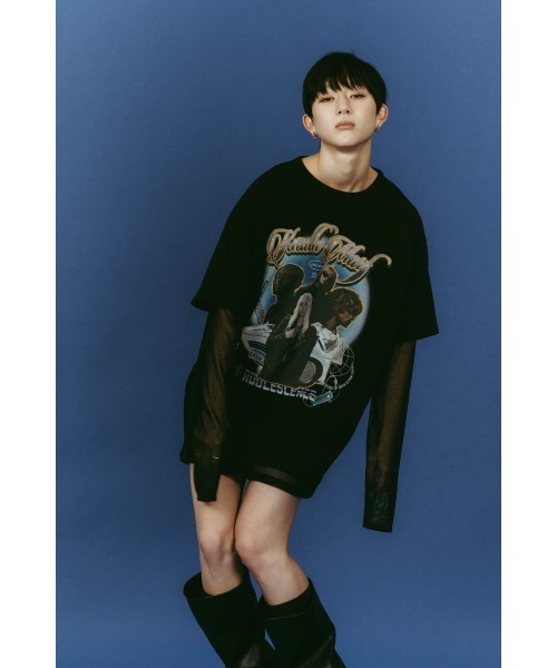 Knuth Marf(クヌースマーフ)の「AI future layered t-shirt(unisex)(Tシャツ/カットソー・レディース・ブラック/グレー/ベージュ・FREE)」の7枚目の写真