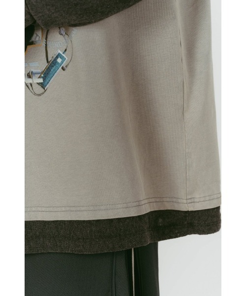 Knuth Marf(クヌースマーフ)の「AI future layered t-shirt(unisex)(Tシャツ/カットソー・レディース・ブラック/グレー/ベージュ・FREE)」の15枚目の写真