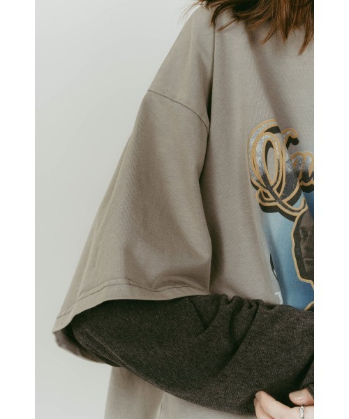 Knuth Marf(クヌースマーフ)の「AI future layered t-shirt(unisex)(Tシャツ/カットソー・レディース・ブラック/グレー/ベージュ・FREE)」の16枚目の写真