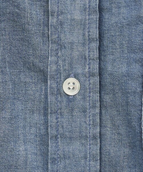 GALLARDAGALANTE（ガリャルダガランテ）の「【驚くほど軽い！】シアーデニムシャツ（シャツ/ブラウス・レディース・ブルー/ベージュ・FREE）」の4枚目の写真