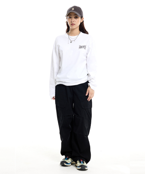 CREAM SODA LAB(クリームソーダラボ)の「サイドスリットフィールドパラシュートカーゴパンツブラック(その他パンツ・レディース・その他・LARGE/X-LARGE)」の7枚目の写真