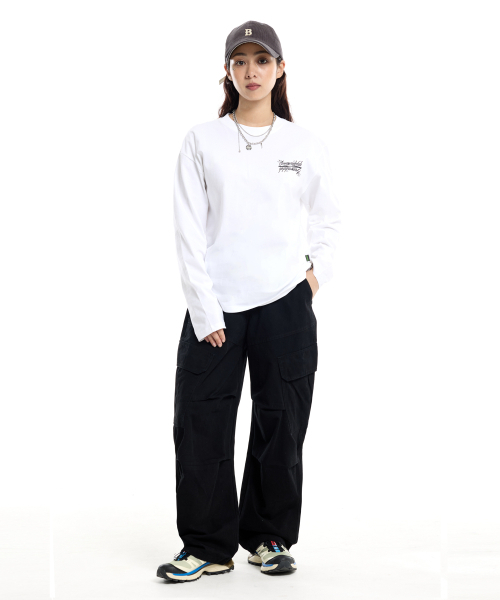 CREAM SODA LAB(クリームソーダラボ)の「サイドスリットフィールドパラシュートカーゴパンツブラック(その他パンツ・レディース・その他・LARGE/X-LARGE)」の8枚目の写真