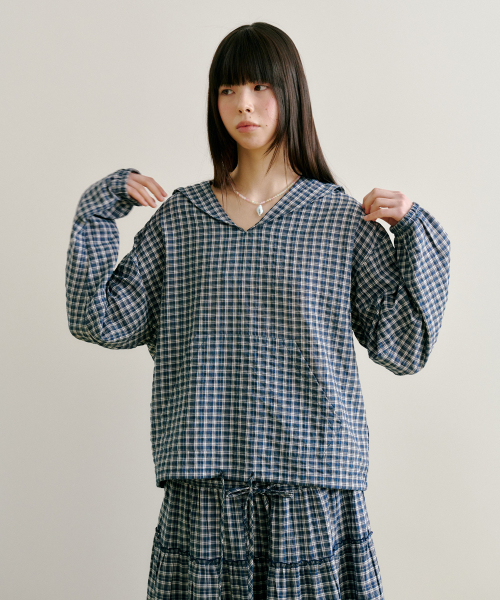 FUN FROM FUN(ファンフロムファン)の「Afternoon Sailor Blouse, Navy(シャツ/ブラウス・レディース・その他・OS)」の7枚目の写真
