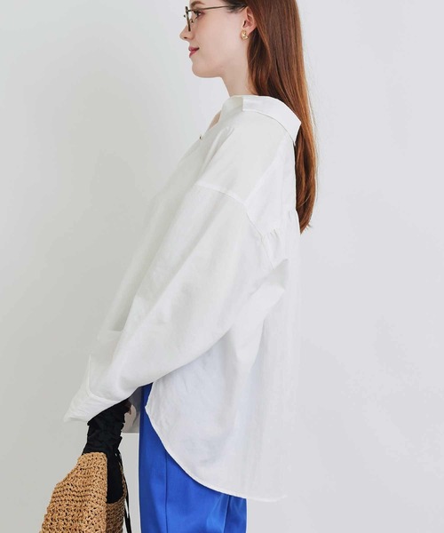PICCIN(ピッチン)の「オーバーシャツ(シャツ/ブラウス・レディース・ブラック/オフホワイト・M)」の4枚目の写真