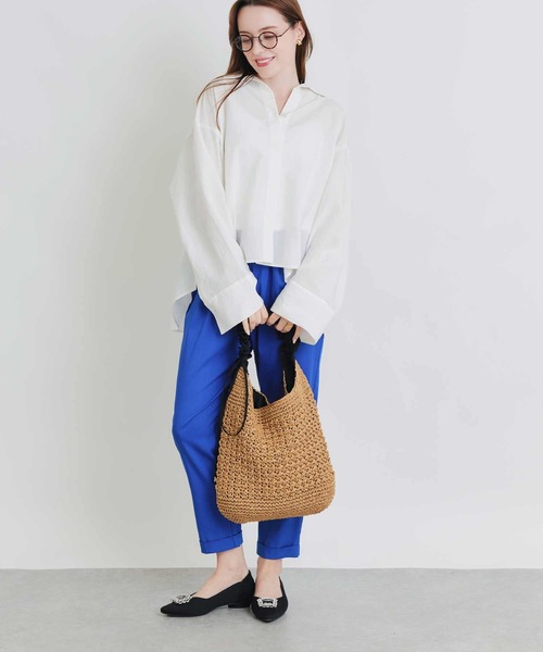 PICCIN(ピッチン)の「オーバーシャツ(シャツ/ブラウス・レディース・ブラック/オフホワイト・M)」の6枚目の写真