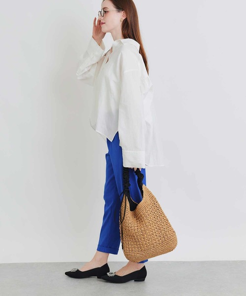 PICCIN(ピッチン)の「オーバーシャツ(シャツ/ブラウス・レディース・ブラック/オフホワイト・M)」の7枚目の写真