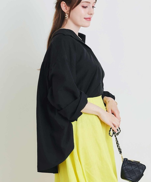 PICCIN(ピッチン)の「オーバーシャツ(シャツ/ブラウス・レディース・ブラック/オフホワイト・M)」の12枚目の写真