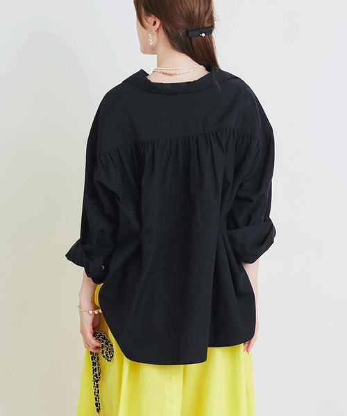 PICCIN(ピッチン)の「オーバーシャツ(シャツ/ブラウス・レディース・ブラック/オフホワイト・M)」の13枚目の写真